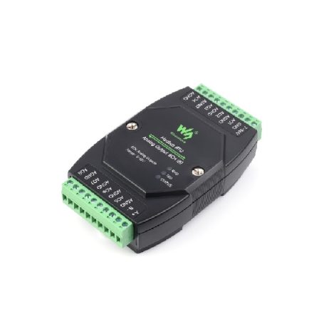 Waveshare Industrial 8-Ch Analog Output Module, 12-Bit Da Conversion, Supports 8-Ch Simultaneous Voltage Or Current Output, Dc 7~36V Wide Voltage Power Supply