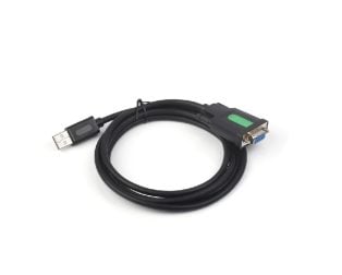 Waveshare Industrial USB To RS232 Serial Adapter Cable, USB Type A To DB9 Female Port, Original FT232RL Chip, Cable Length 1.5m