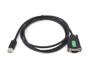 Waveshare Industrial USB To RS232 Serial Adapter Cable, USB Type A To DB9 Male Port, Original FT232RL Chip, Cable Length 1.5m