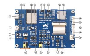 Waveshare Esp32 S3 Touch Lcd 4.3 Details Intro