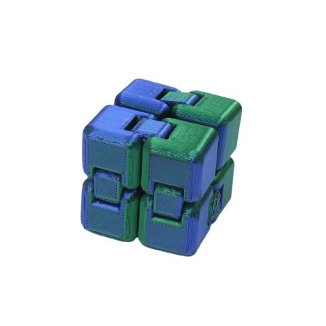 Infinity Cube Fidget Toy For Stress Relief Magic Green 1 Pcs