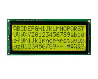 Original JHD762 20x4 character LCD Display with Yellow Green Backlight