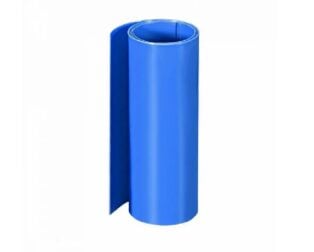 1 Meter PVC Heat Shrink Sleeve 380mm Sky Blue
