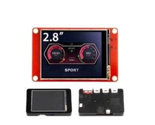 ELECROW ESP32 display-2.8 Inch HMI 240x320 Display SPI TFT LCD Touch Screen Compatible with Arduino/LVGL/Esphome- Homeassistant/PlatformIO /Micropython Without Acrylic Case