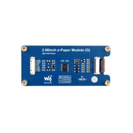 Waveshare 2.66Inch E-Paper Module (G), 360X184, Red/Yellow/Black/White, Spi Interface