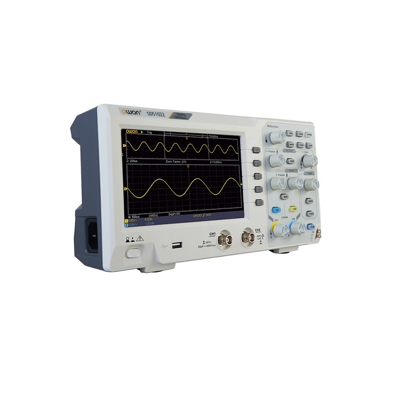 Osciloscopio Portatil HDS1022M-I : 2CH Aislados, 20Mhz
