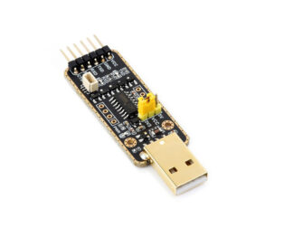 Waveshare USB To UART Debugger Module for Raspberry Pi 5, Type-A Port, Onboard UART Connector, High Baud Rate Transmission