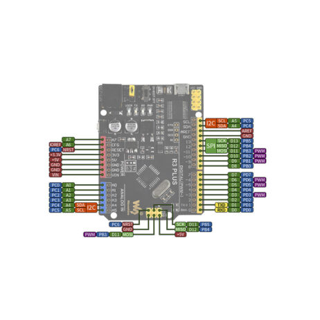 Waveshare Atmega328P Microcontroller Development Board, Arduino-Compatible