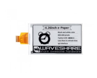 Waveshare 4.26inch E-Paper raw display, 800x480, Black/White, SPI Communication