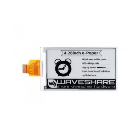 Waveshare 4.26Inch E-Paper Raw Display, 800X480, Black/White, Spi Communication