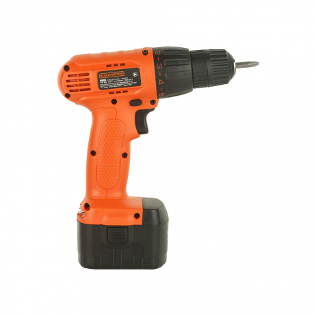 Black+Decker Cd121B2-In 12V 10Mm Ni-Cd Cordless Variable Speed Drill With 2 Batteries