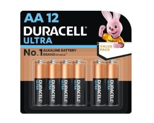 Duracell Ultra Alkaline AA Battery (Pack of 12)