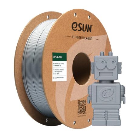 Esun Epla-Ss Filament, 1.75Mm, Silver, 1Kg/Roll, With Paper Roll
