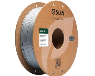 eSun ePLA-SS Filament, 1.75mm, Silver, 1kg/roll, with Paper Roll