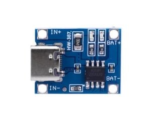 TP4056 1A Li-Ion Battery Charging Board Micro USB with Current Protection ( Type C Connector )
