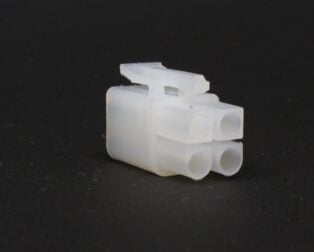 L6.2-2*2A-6.2mm Male Connector 4 Way -2 Row