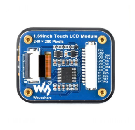 Waveshare 1.69Inch Round Lcd Display Module With Touch Panel