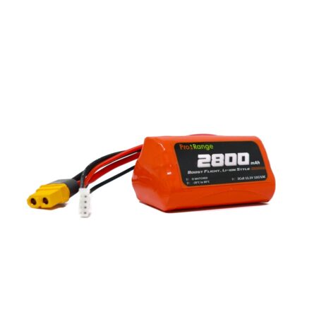 Pro-Range Inr 18650 P28A 11.1V 2800Mah 3S1P 30A/35A Discharge Li-Ion Drone Battery Pack (Triangle)