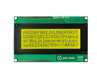 Original JHD629 20x4 character LCD Display with Yellow Green Backlight