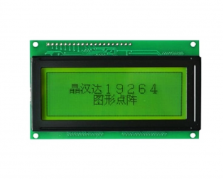 Original JHD644 192×64  dots LCD Display with Yellow Green Backlight