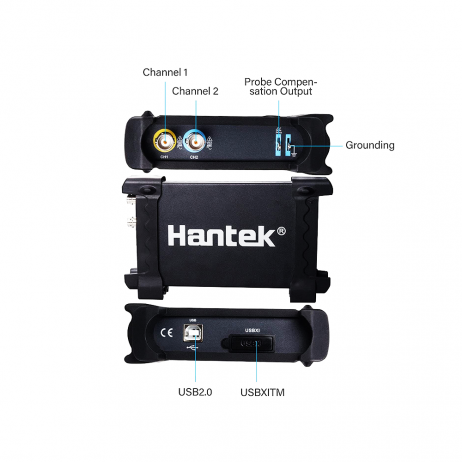 Hantek 6022Be Pc-Based Oscilloscope 20Mhz Bandwidth; 48Ms/S Sample Rate; Usb 2 Channel Computer Based Oscilloscope