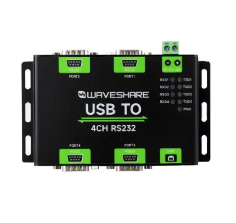 Waveshare Industrial Isolated Usb To 4-Ch Rs232 Converter