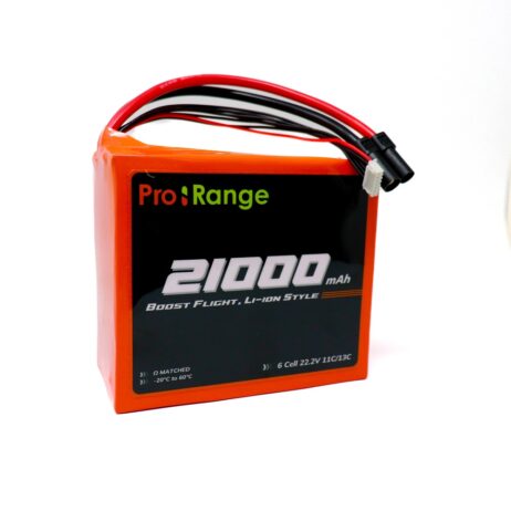 Pro-Range Inr 21700 P42A 22.2V 21000Mah 6S5P 190A/230A Discharge Li-Ion Drone Battery Pack