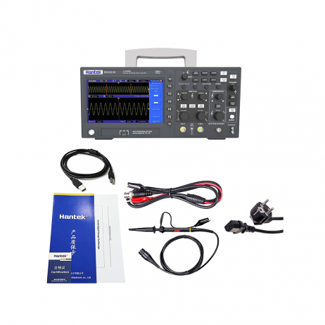 Hantek Dso2D10 Digital Storage Oscilloscope 2 Channel ; 100Mhz Bandwidth ; 1 Gs/S Sample Rate With Built-In 1 Ch 25Mhz Waveform Generator