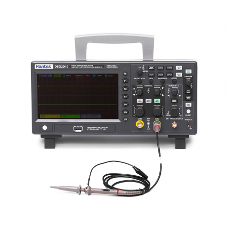 Hantek Dso2D10 Digital Storage Oscilloscope 2 Channel ; 100Mhz Bandwidth ; 1 Gs/S Sample Rate With Built-In 1 Ch 25Mhz Waveform Generator
