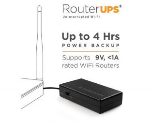 RESONATE RouterUPS CRU9V - 9V 1A Power Backup for WiFi Router, ONTs