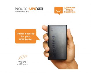RESONATE RouterUPS Mini CRU12V2AM - 12V/2A Power Backup for Wi-Fi Router