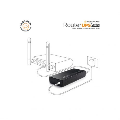Resonate Routerups Pro Cru12V3A - 12V/3A Power Backup For Advanced Wifi Router, Gaming, Ont, Fttx, Stb, Intercom, Iot Devices