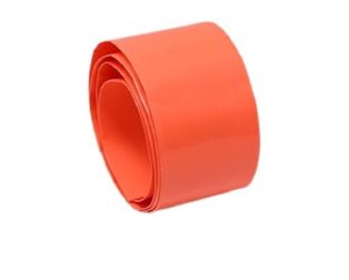 PVC Heat Shrink Sleeve 73mm Orange