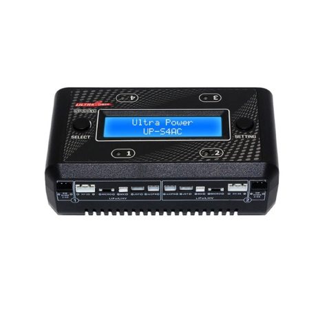 Ultra Power UP-S4AC 7W X 4 1A Quad-Channel 2S LiPo/LiHV Drone Battery Charger